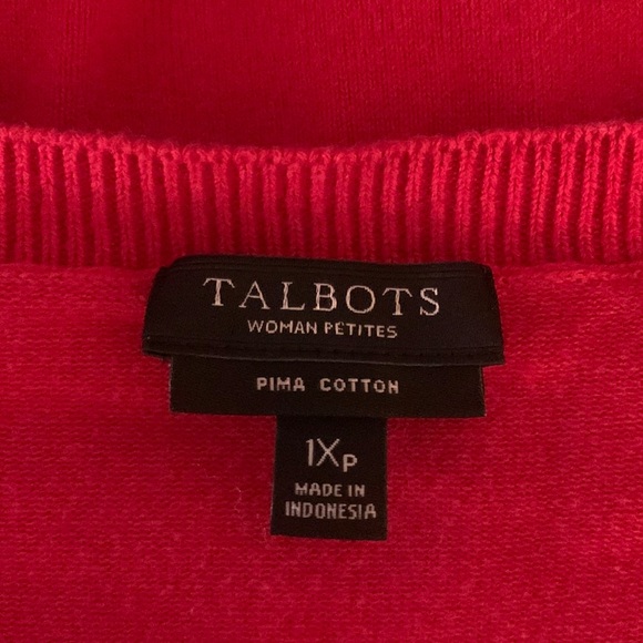 Talbots Red Cardigan 1xp - Picture 5 of 5